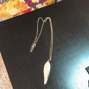 Gold leaf necklace from stitchfix